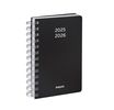 Agenda à spirale Polyprop - 1 jour par page - 13 x 17,5 cm - noir - Brepols