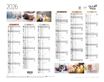 Quo Vadis - Calendrier Fantaisie 6 mois par face - 43 x 33,5 cm - animaux