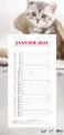 Quo Vadis Animaux - Calendrier bloc mensuel - 16 x 33,5 cm