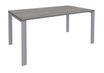 Bureau simple IRIS - L180 cm - Pieds aluminium - plateau imitation Chêne gris