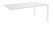 Bureau simple IRIS - L140 cm - Plan suivant - Pieds blanc - plateau Blanc perle