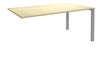 Bureau simple IRIS - L180 cm - Plan suivant - Pieds aluminium - plateau imitation Erable