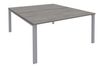 Bureau Bench IRIS - L160 cm - Plan de départ - Pieds aluminium - plateau imitation Chêne gris