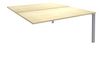 Bureau Bench IRIS - L140 cm - Plan suivant - Pieds aluminium - plateau imitation Erable