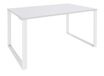 Bureau droit LOFTER - L180 cm - Plateau Blanc - pied Blanc