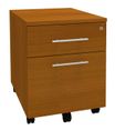 Caisson mobile IRIS - L43 x H56 x P60 cm - 2 tiroirs - imitation Merisier