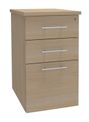 Caisson bout de bureau EXPRIM/LOFTER - L47 x P60 cm - imitation chêne clair