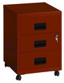 Caisson mobile - 3 tiroirs - terracota