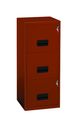 Classeur 3 tiroirs pour dossiers suspendus - 96 x 40 x 40 cm - terracota