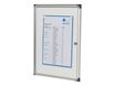 Nobo - Vitrine d'intérieur extra plate - 4 feuilles A4 - surface magnetique - porte battante