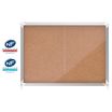 Nobo - Vitrine d'affichage - 8 feuilles A4 - surface liege - porte coulissante
