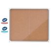 Nobo - Vitrine d'affichage - 15 feuilles A4 - surface liege - porte coulissante