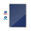 Nobo - Vitrine d'affichage - 9 feuilles A4 - surface en feutre bleu - porte battante