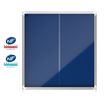 Nobo - Vitrine d'affichage - 12 feuilles A4 - surface en feutre bleu - porte coulissante