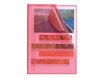 Exacompta - 10 Pochettes coin - A4 - 12/100 - rouge transparent