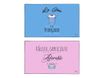 Viquel sous-main - 59.5 x 36.2 cm - polychlorure de vinyle (PVC) - bleu, rose