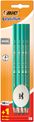 BIC EVOLUTION 650 - Pack de 10 Crayons à papier HB + gomme