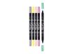Online Calli Twin - Stylo pinceau à double embout - feutre de calligraphie - pastel