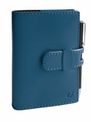Agenda de poche Soho Randonnée Prestige avec porte mine - 1 semaine sur 2 pages - 9 x 12,5 cm - bleu acier - Quo Vadis