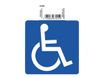 Exacompta - Pictogramme adhésif "accès handicapés" - 100 x 100 mm