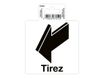 Exacompta - Pictogramme adhésif "tirez" - 100 x 100 mm