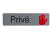 Exacompta - Plaque adhésive - 16,5 x 4,4 cm - Privé