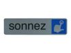 Exacompta - Pictogramme - Sonnez - 44 x 165 mm - aluminium brossé