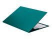 L'Agenda Moderne Satiny - Sous-main à rabat - 56 x 38 cm - bleu canard - Quo Vadis