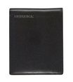 Maverick - Portefeuille à 2 volets anti-piratage avec porte-cartes amovible - cuir noir