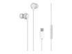 BigBen Kit main libre - Ecouteurs filaire avec micro - intra-auriculaire - prise USB - blanc