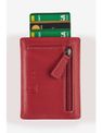 Porte-cartes + fermeture éclair Dakota - rouge - label M