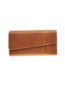 Portefeuille avec bouton-pression Florence - cognac - label M
