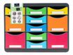 Exacompta Iderama - Module de classement 11 tiroirs - arlequin/noir