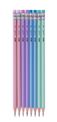 Apli Nordik - Crayon HB avec embout gomme - disponible dans différentes couleurs