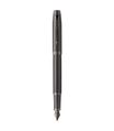 Styo plume monochrome Parker IM - Gris acier - plume fine - encre bleue