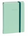 Agenda à élastique Silk - 1 jour par page - 12 x 17 cm - vert d'eau - Quo Vadis