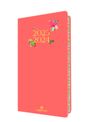 Agenda à élastique Tivoli 16 poche - 1 semaine sur 2 pages - corail - Oberthur