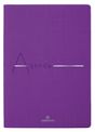 Agenda Bora 16 mois - 1 semaine sur 2 pages - 15,5 x 21,5 cm - violet texture - Oberthur