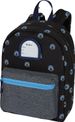 Petit Sac à dos Kickers Boy - 1 compartiment - noir et gris chine - Oberthur