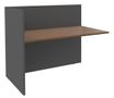 Banque d'accueil Module de départ haut OLA - L142,5 x H112 x P82,5 cm - structure carbone, plateau noyer
