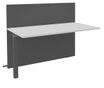 Banque d'accueil Module suivant haut OLA - L160 x H112 x P82,5 cm - structure carbone, plateau blanc perle