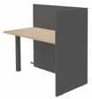 Banque d'accueil Retour direct haut OLA - L82,5 x H112 x P62,5 cm - structure carbone, plateau chêne clair