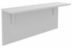 Tablette pour banque d'accueil OLA - réglable en hauteur - L60 x P30 cm - equerre blanche (A positionner sur module haut ou retour direct haut) - blanc perle blanc perle