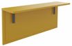 Tablette pour banque d'accueil OLA - réglable en hauteur - L60 x P30 cm - equerre carbone (A positionner sur module haut ou retour direct haut) - jaune curry
