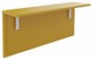 Tablette pour banque d'accueil OLA - réglable en hauteur - L60 x P30 cm - equerre blanche (A positionner sur module haut ou retour direct haut) - jaune curry