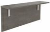 Tablette pour banque d'accueil OLA - réglable en hauteur - L60 x P30 cm - equerre blanche (A positionner sur module haut ou retour direct haut) - chêne gris
