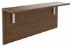 Tablette pour banque d'accueil OLA - réglable en hauteur - L60 x P30 cm - equerre blanche (A positionner sur module haut ou retour direct haut) - noyer