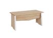 Bureau MAMBO - 140 cm - Pieds panneaux - Chêne Sonoma/blanc