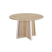 Table de réunion ronde MAMBO - Chêne Sonoma/blanc