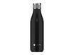 Les Artistes Paris - Gourde Bouteille isotherme 500 ml - noir - bouchon sport - acier inoxydable